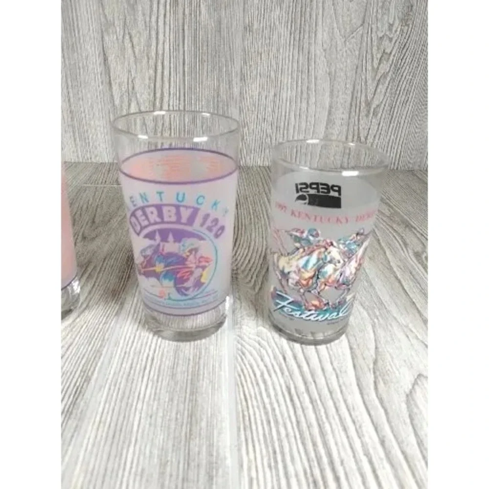 Vintage Mint Julep Kentucky Derby Glasses - 1990, 1994(2), 1997 (Pepsi)